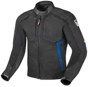 Berik Flexius Motorcycle Leather Jacket, black-blue, Size 58 for Men Black Blue