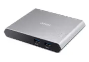 Aten Sharing Switch 2x2 USB-C, 2x Devices, 2x USB 3.2 Gen2 Ports, Power Passthrough, Remote Port Selector, Plug and Play US3310-AT