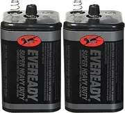 EVEREADY 6V Battery, Super Heavy Duty 6 Volt Battery, 2 Count