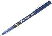 Pilot Hi-Tecpoint 0.7mm Fine Rollerball Pen, Blue (BX V7-L) - Pack of 12