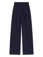 [A.P.C.] A. P.C.-Pantaloni Veronica In Cotone Con Pieghe E Gamba Ampia-Donna 40 FR