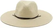 [Ｗoowayo] Sun Hat Womens Brim Big Straw Hat for Women Men Jazz Fedoras Cooling Sun Hats Summer Breathable Elegant Ladies Part