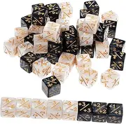 Kisangel 48 Pcs Token Dice for Interactive Math Learning Activities Educational Game Dice for Homeschooling and Classroom Use for Group Games and Cognitive Development
