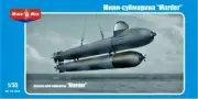 Mikro Mir 35-002 German mini-submarine 'Marder' model kit (PE parts) 1/35