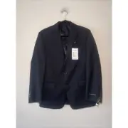 LAUREN RALPH LAUREN Lattimore Black Plain 44R Classic Jacket