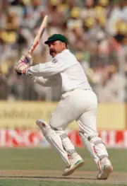 David Boon batting for Australia against Pakistan during the - Old Cricket Photo