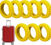 YONGBAO Luggage Wheels - Silicone Luggage Spinner Wheel s - Colorful Silent Protection for Suitcases, Offices Chairs, Children's Beds, Freezers,