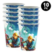 Zelda Video Game Theme 250ml 9 OZ Paper Cups 10PK - Kids Birthday Party Tableware
