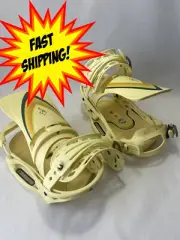 Men's Burton Cartel X EST Snowboard Bindings (Medium) (Cream/Graphic) SHIPS FAST