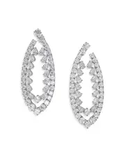 Nadri Starlet Stone Drop Front to Back Earrings