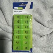 Weekly AM/PM with Rounded Base Pill Planner, Medium, 1 Count M58