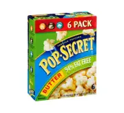 Pop Secret 94 Fat Free Butter Popcorn 6 Microwave Popping Bags 18 Ounce Pack
