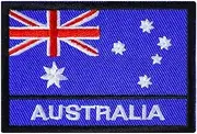 Graphic Dust Australia Flag Embroidered Iron On Patch Applique Sydney Flag Sign Emblem