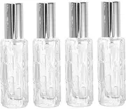 SHOWERORO Cocktail Sprayer Bottle Bitters Atomizer Sprayer in Glass 4 Pack for Absinthe Bitters Syrup