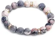[liagza] Healing Bracelet For Women Anxiety Crystal Bracelet Chakra Beaded Bracelets Rose Quartz Crystals And Healing Stones Yoga Bead Bracelet Calming Stretch Bracelet Stress Relief Gifts For Women