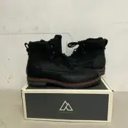 Alpine Design Men's Polvere Black Boots Suede and leather upper AD22MCW002-BLK