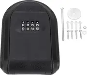 Key Lock Box, Combination Lockbox for House Outdoor Villa (Black)