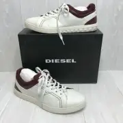Diesel S-STUDZZY Lace-up Men's Fashion Sneakers - Dirty White/Andorra US Size 12