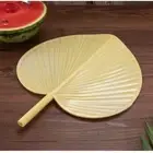 Plastic Bushel Fan Yellow Anti-breakage Fan New Palm-Leaf Fan