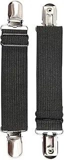 Pack of 2 Boot Straps for Jeans, Adjustable Trouser Stirrup Leg Straps, 20 cm, Trouser Straps for Boots, Motorcycle Boat Clips for Men and Women, Elastic Boot Straps, Bed Sheet Straps for Bed Sheets,