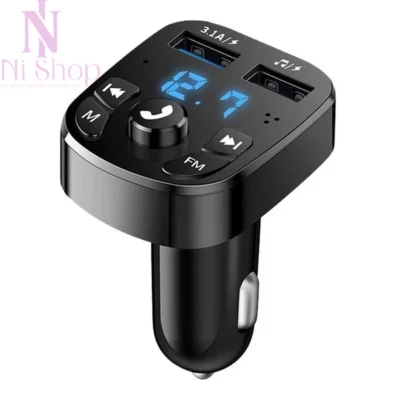 Car MP3 Player FM Transmitter Bluetooth 5.0, Dual USB, Car Charger Adapter