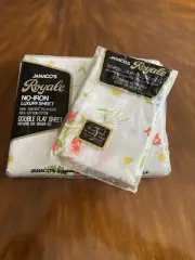 Vintage Royale Double Flat Sheet W/ Set of 2 Standard Pillowcases by Janacos
