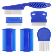 6 Pieces Set Pet Lice Combs Dog Grooming Flea Comb for Tear Stain Comb for