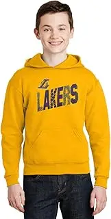 Outerstuff Los Angeles Lakers Youth Boys Size Playground Logo Pullover Fleece Hoodie