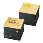 NAKAYAKEITEI Japanese Stack Bento Box Lunch Container 2Tier Mini Japan NEW