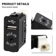 Light Weight Black USB AUX In Socket Port Plug for BMW 1 3 5 Series E60