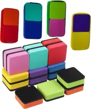 2-In-1 Dry Erase Erasers, 24 Pack Mini Magnetic Whiteboard Erasers,Chalkboard E