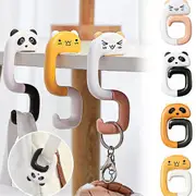 4 Pcs Portable Bag Hooks Animal Hooks Handbag Bag Holder Desk Side Hooks