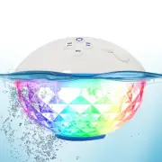 KingSom Pool Bluetooth Speakers with LED Lights,IPX7 Waterproof Floating