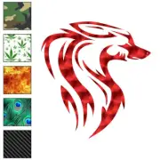 Tribal Wolf Fox, Vinyl Decal Sticker, 40 Patterns & 3 Sizes, #6630