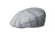 Bailey Mens Willesden Ivy Newsboy Flat Cap Hat - Light Blue Stripe - L