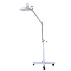 5x Magnifying Lighted Floor Lamp LED Makeup Mirror with Adjustable Stand