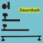 Round Paper Towel Holder Hanger Hook 304 Stainless Steel Black Wall Mounted