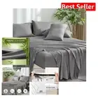 King Size 100% Rayon Bamboo Sheets with Extra Deep Pockets - 6 Luxurious Pieces