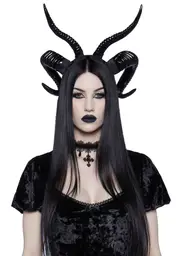 Evil Exists Demon Horn Headband