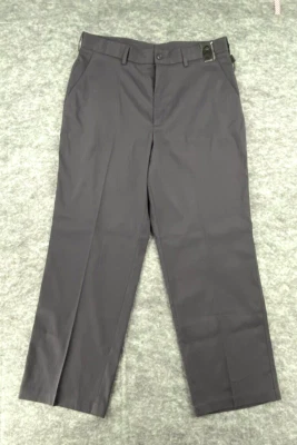 Pebble Beach Performance Mens Golf Pants 34x30 Gray Stretch Straight Leg Wicking