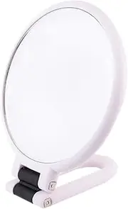 EXQUIMEUBLE Folding Makeup Mirror Double Sided Portable Beauty Mirror with Magnification for Travel and Home Use Elegant Design for Women
