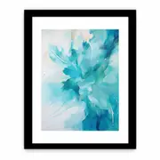 Teal Art Print Art Framed print
