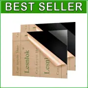 Versatile 18x24 Black Acrylic Sheet Set - Great for Painting and Photography