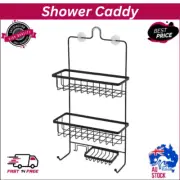 Shower Caddy Bathroom Storage Rack Holder Organiser Hanging Bath Shelf Black Au
