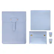 3 In 1 Waterproof Leather Laptop Liner Bag 13 Inches Baby Blue Laptop Cases & Bags