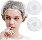 Disposable Shower Cap, Plastic Shower Cap Waterproof Clear Bath Caps Portable Travel Elastic Bathing Cap For Women Spa Salon