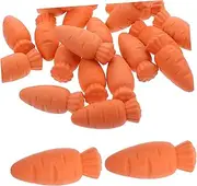 KONTONTY 20pcs Carrot Erasers Fun Classroom Prizes for Students Lightweight for School Use Creative and Unique Design for Back to School