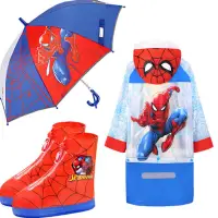在飛比找蝦皮購物優惠-台灣熱銷 雨靴雨具 蜘蛛人兒童雨衣男童迪士尼幼稚園小童小學生