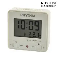 在飛比找Yahoo奇摩購物中心優惠-RHYTHM CLOCK 日本麗聲鐘 經典款溫度顯示居家辦公