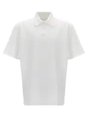[Givenchy] Givenchy-Logo Embroidery Shirt Polo Bianco-Uomo XL White